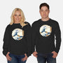 Cookiegawa Wave-unisex crew neck sweatshirt-glassstaff