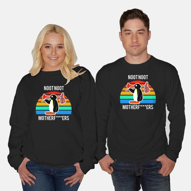 Noot Noot-unisex crew neck sweatshirt-beruangmadu