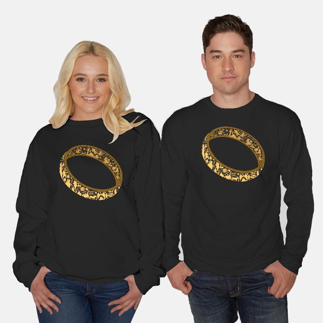 One Ring-unisex crew neck sweatshirt-thehookshot