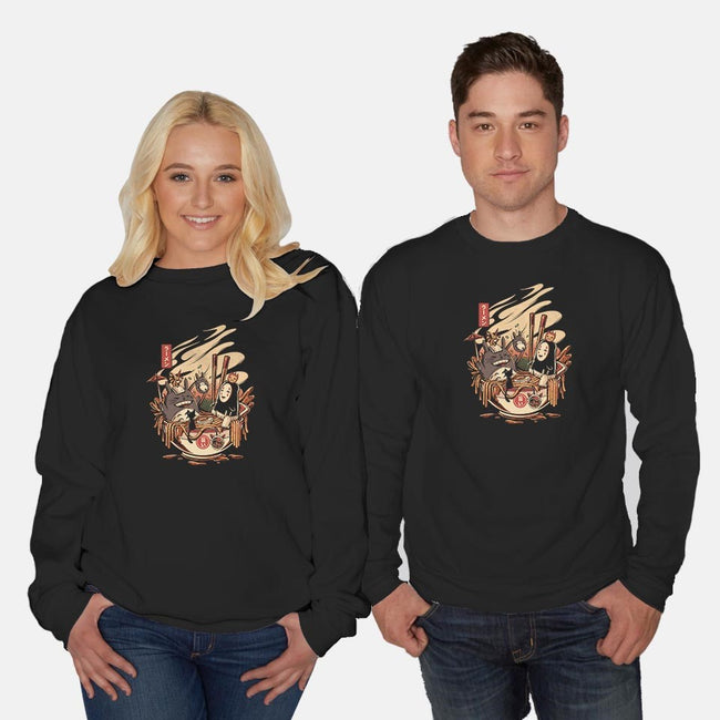 Ramen Pool Party-unisex crew neck sweatshirt-ilustrata