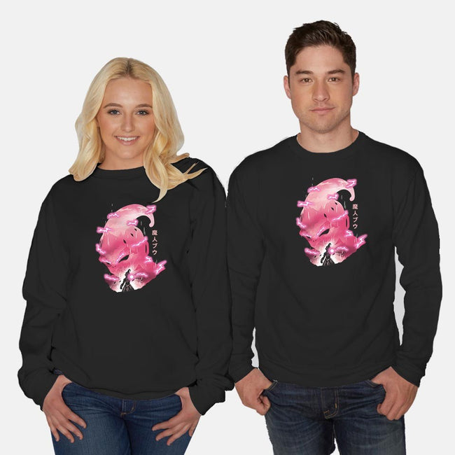 Evil Pink-unisex crew neck sweatshirt-dandingeroz
