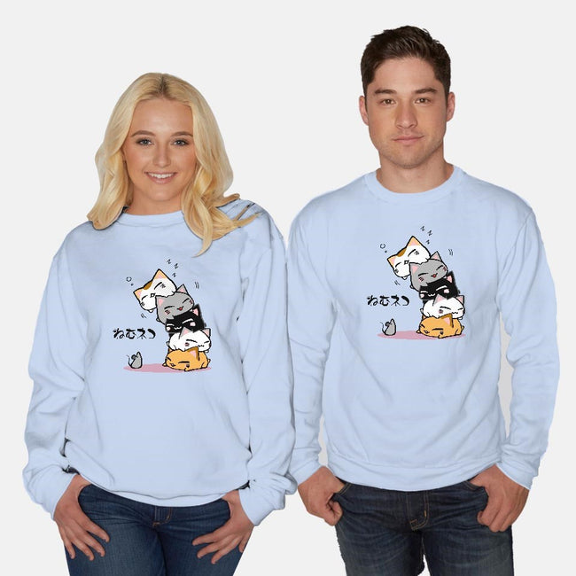 Neko Uh-oh-unisex crew neck sweatshirt-JAZZCOLA