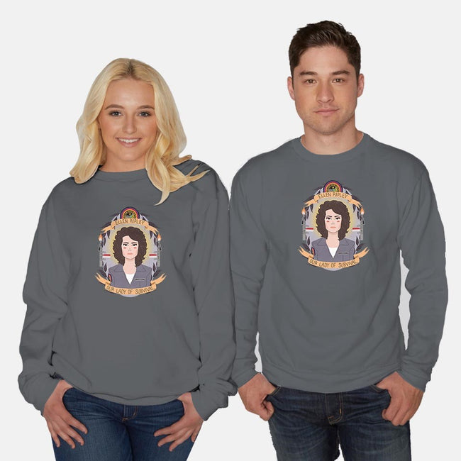 Our Lady of Survival-unisex crew neck sweatshirt-heymonster