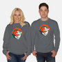 White Wolf Goddess-unisex crew neck sweatshirt-TechraNova