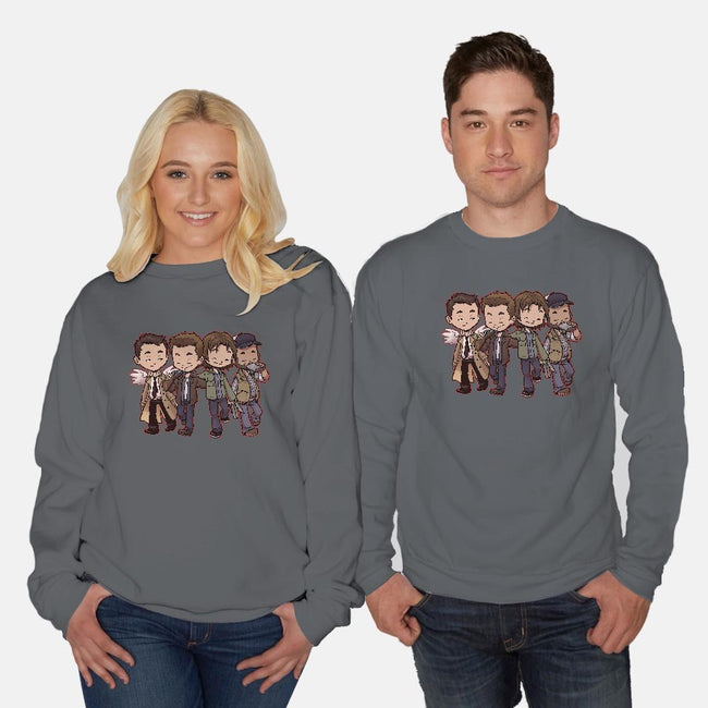 Hunter Buddies-unisex crew neck sweatshirt-DoOomcat