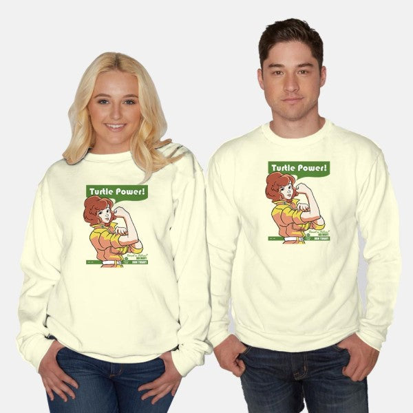 We Can Do It Turtles-unisex crew neck sweatshirt-hugohugo