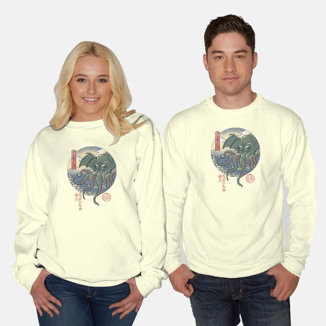 CTHULHU UKIYO-E-unisex crew neck sweatshirt-vp021