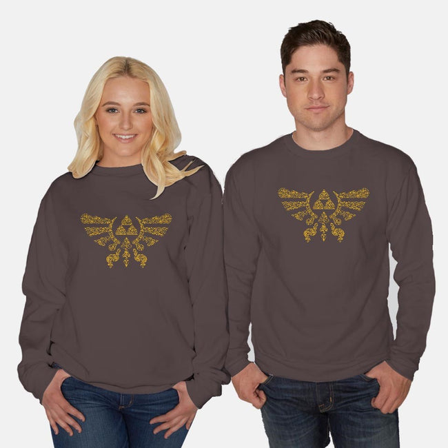 Hylian Henna-unisex crew neck sweatshirt-Legendary Phoenix