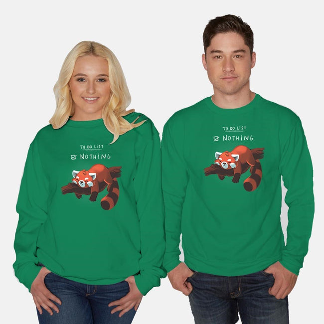 Red Panda Day-unisex crew neck sweatshirt-BlancaVidal