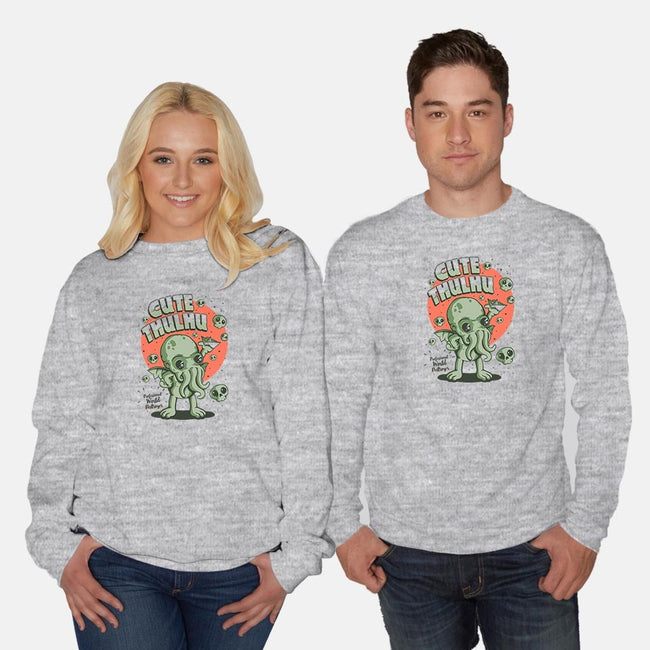 Cutethulhu-unisex crew neck sweatshirt-ilustrata