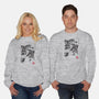 Attack of the Space Pirates Sumi-e-unisex crew neck sweatshirt-DrMonekers