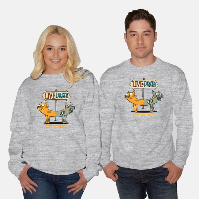 The Schrodinger Series!-unisex crew neck sweatshirt-Raffiti
