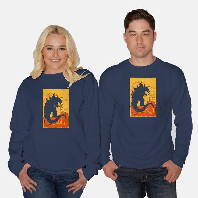 Gojira Noir-unisex crew neck sweatshirt-thedarkcloak