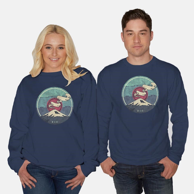 Fuji-unisex crew neck sweatshirt-againstbound