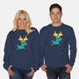 Rude Dolph-unisex crew neck sweatshirt-DinoMike