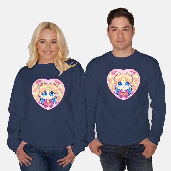 Moon Love-unisex crew neck sweatshirt-strawberryquiche