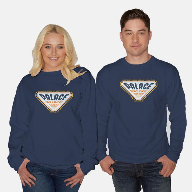 Palace Arcade-unisex crew neck sweatshirt-Beware_1984