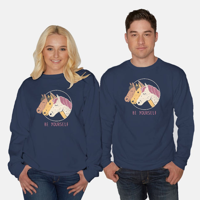 Unless You Can Be a Unicorn-unisex crew neck sweatshirt-tobefonseca