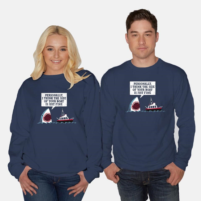 Polite Jaws-unisex crew neck sweatshirt-DinoMike