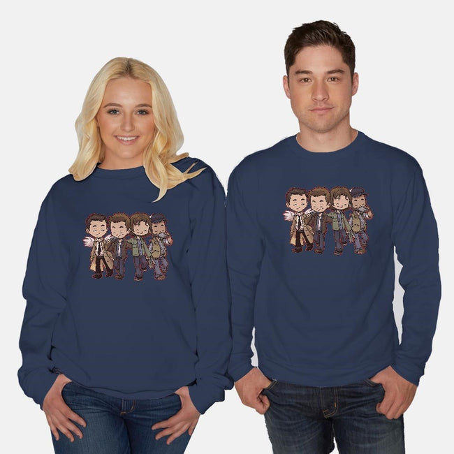 Hunter Buddies-unisex crew neck sweatshirt-DoOomcat