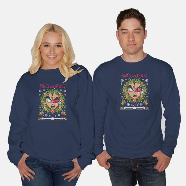 Tis Over 9000-unisex crew neck sweatshirt-CoD Designs