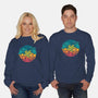 Aquatic Rainbow-unisex crew neck sweatshirt-Waynem