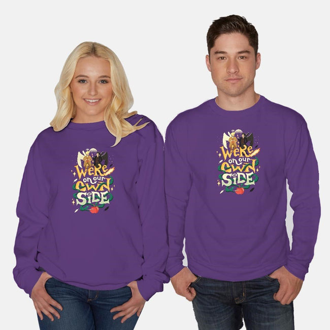 Own Side-unisex crew neck sweatshirt-risarodil