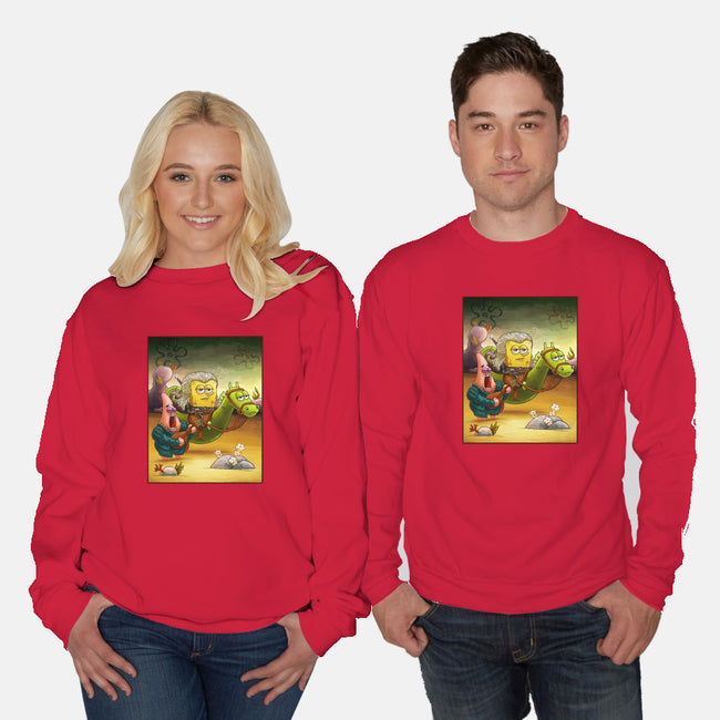 Sponge of Rivia-unisex crew neck sweatshirt-artofvelazquez