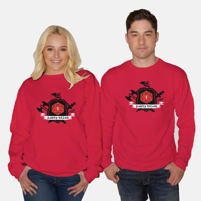 Party Killer-unisex crew neck sweatshirt-mysteryof