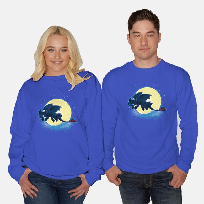 Goodnight Fury-unisex crew neck sweatshirt-RebelArt