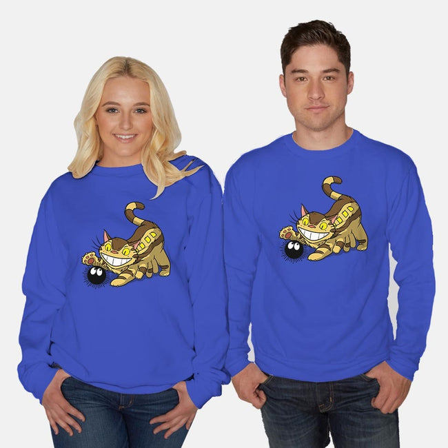Kitten Bus-unisex crew neck sweatshirt-drbutler