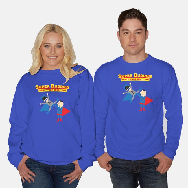 Super Buddies-unisex crew neck sweatshirt-zombiemedia