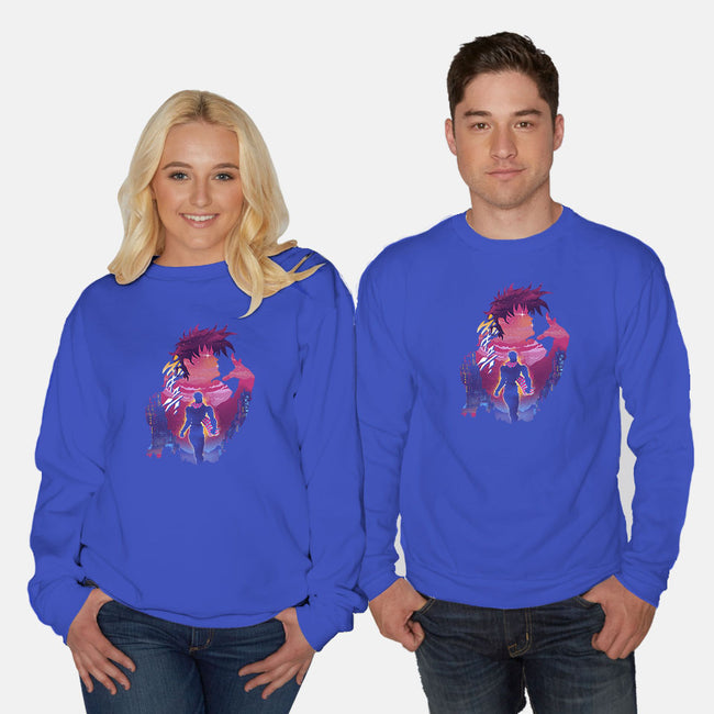 Joestar-unisex crew neck sweatshirt-dandingeroz