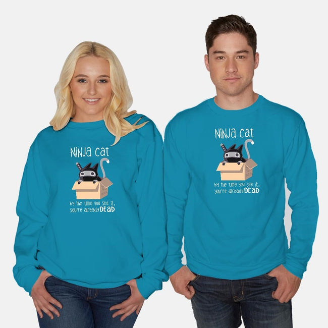 Ninja Cat-unisex crew neck sweatshirt-BlancaVidal