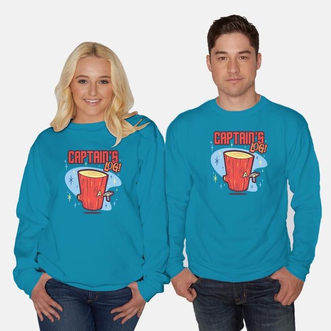 Captain's Log-unisex crew neck sweatshirt-Harebrained