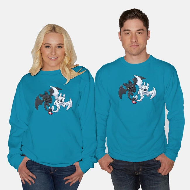 Wings-unisex crew neck sweatshirt-DoOomcat