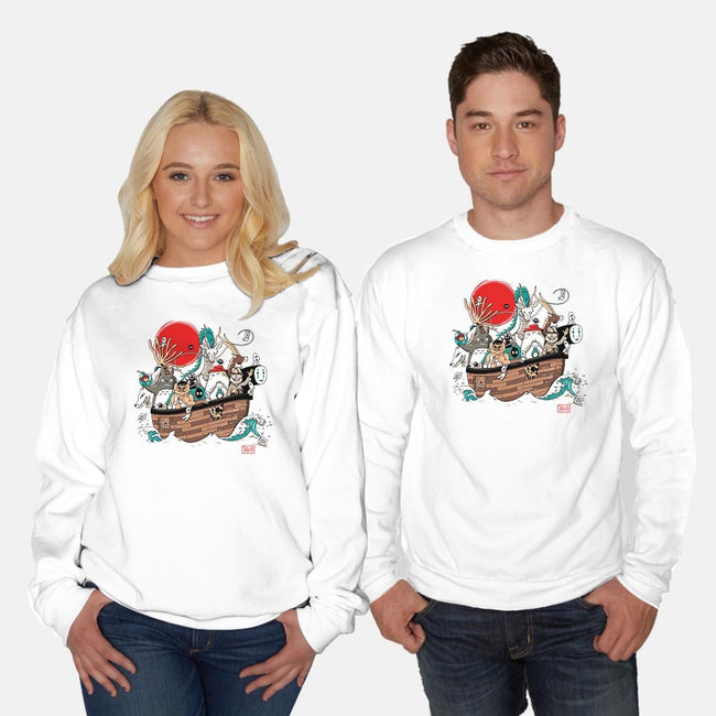 Miyazaki's Ark-unisex crew neck sweatshirt-ducfrench