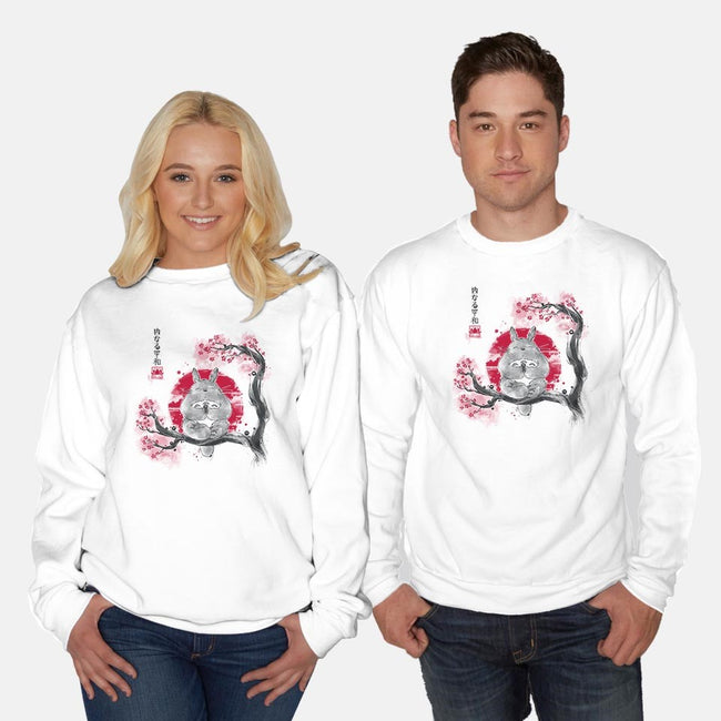 Inner Peace Sumi-e-unisex crew neck sweatshirt-Getsousa!