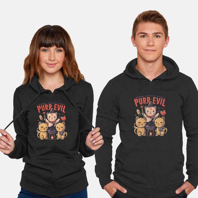Purr Evil-unisex pullover sweatshirt-eduely