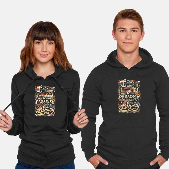 Library is Paradise-unisex pullover sweatshirt-risarodil
