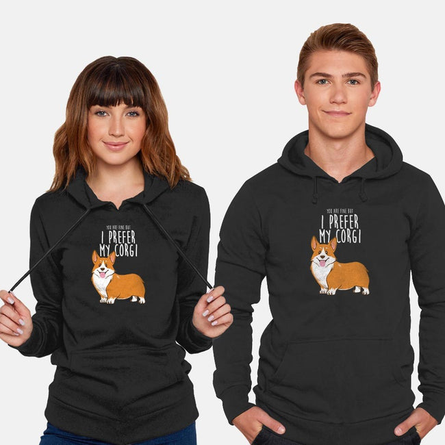I Prefer My Corgi-unisex pullover sweatshirt-ursulalopez