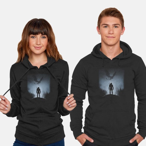 White Wolf vs The Griffin-unisex pullover sweatshirt-ddjvigo