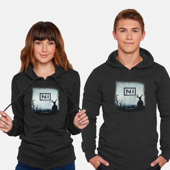 With Antlers-unisex pullover sweatshirt-ntesign