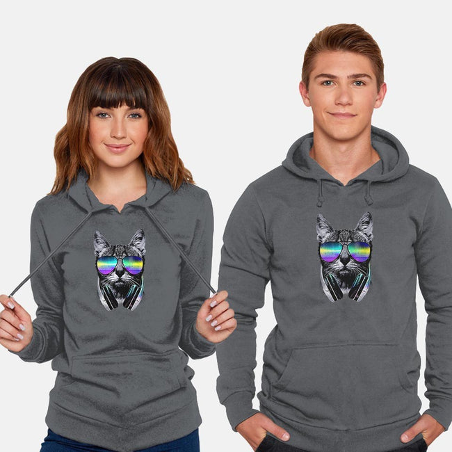Music Lover Cat-unisex pullover sweatshirt-clingcling