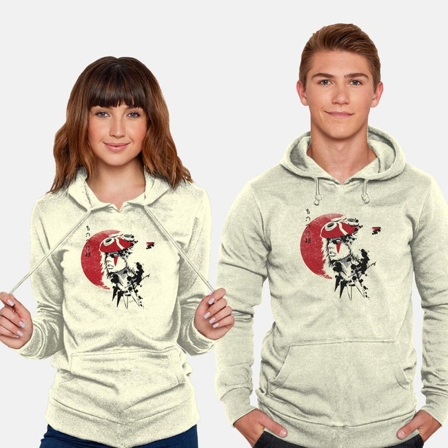 Red Sun Princess-unisex pullover sweatshirt-ddjvigo