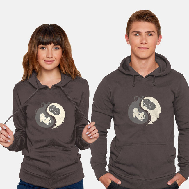 Yin and Yang-unisex pullover sweatshirt-amyneko