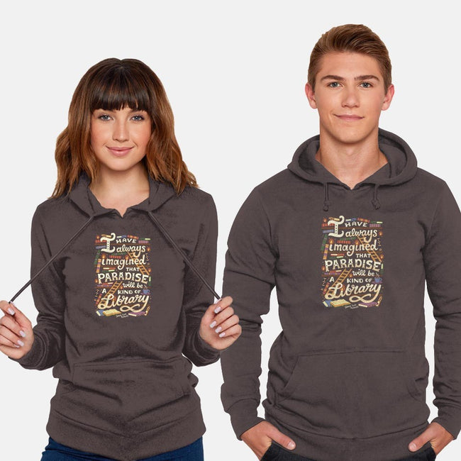 Library is Paradise-unisex pullover sweatshirt-risarodil