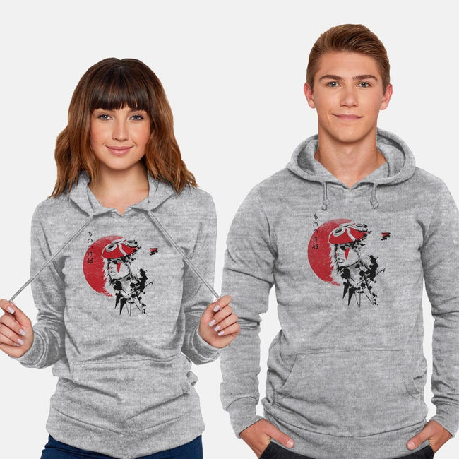 Red Sun Princess-unisex pullover sweatshirt-ddjvigo