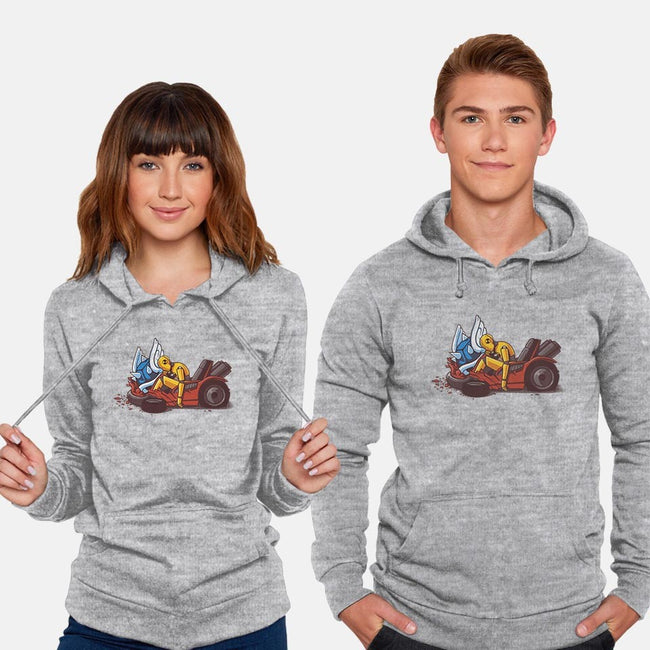 Kart Crash-unisex pullover sweatshirt-Naolito