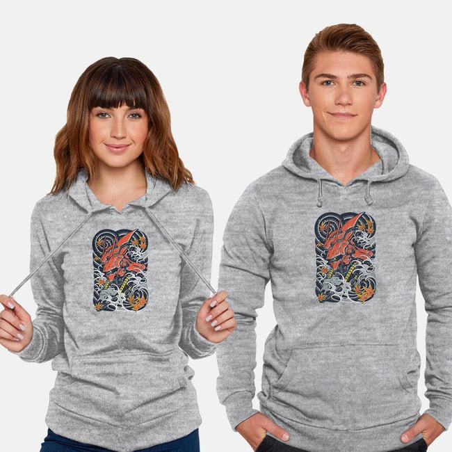 Red Mecha Ink-unisex pullover sweatshirt-Snapnfit